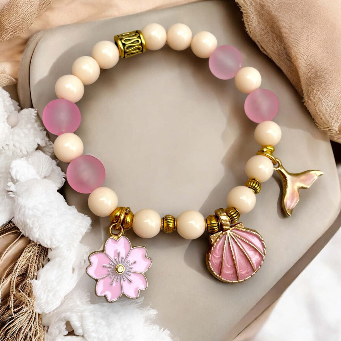 Pink Mermaid Bracelet