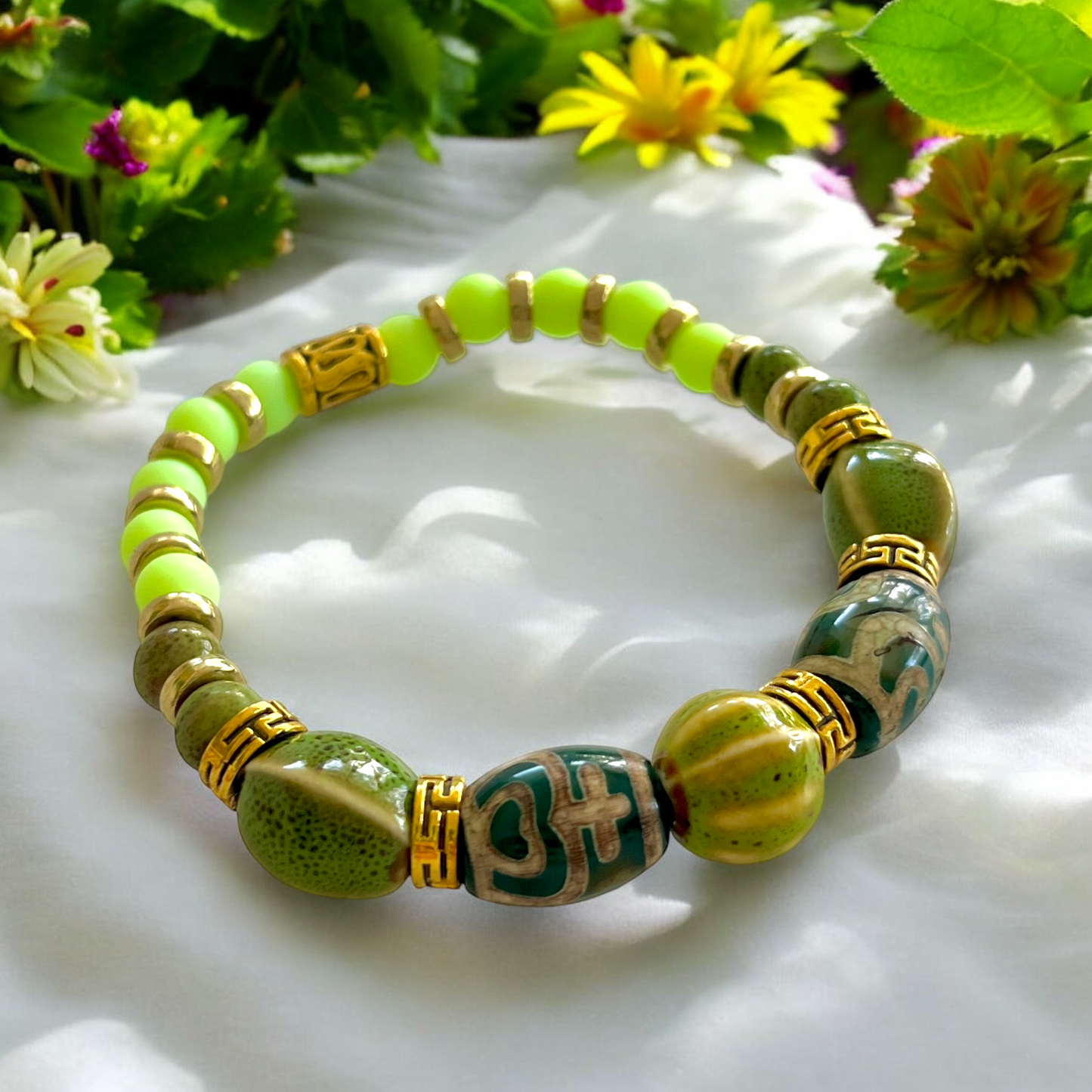 Pulseira Jardim Dourado